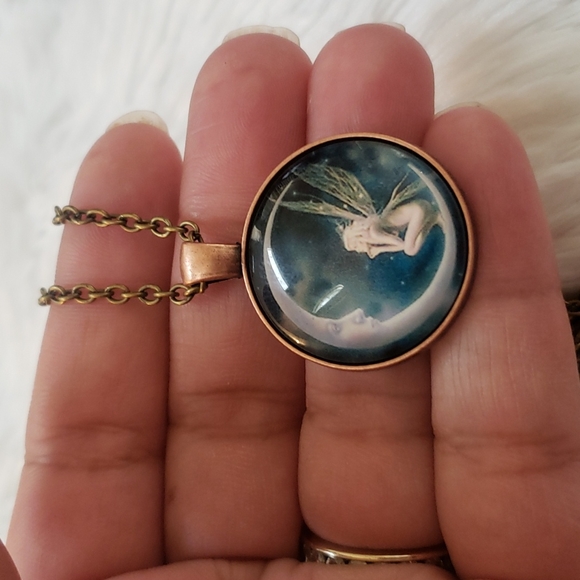 Jewelry - Fairy Moon Pendant Necklace
